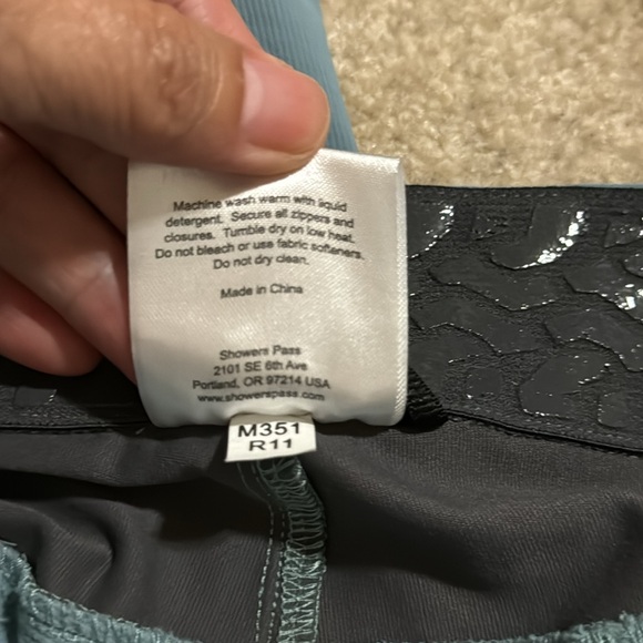 Showers Pass Cross Country Short Smoke Blue Velcro Waist Cycling Biker-12 - Picture 8 of 8